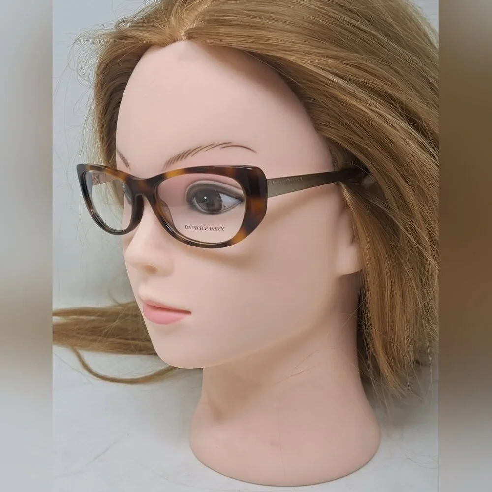 NWT Burberry Women's Frames Eye Glasses Havana Full Rim Italy B2168 51-16-135